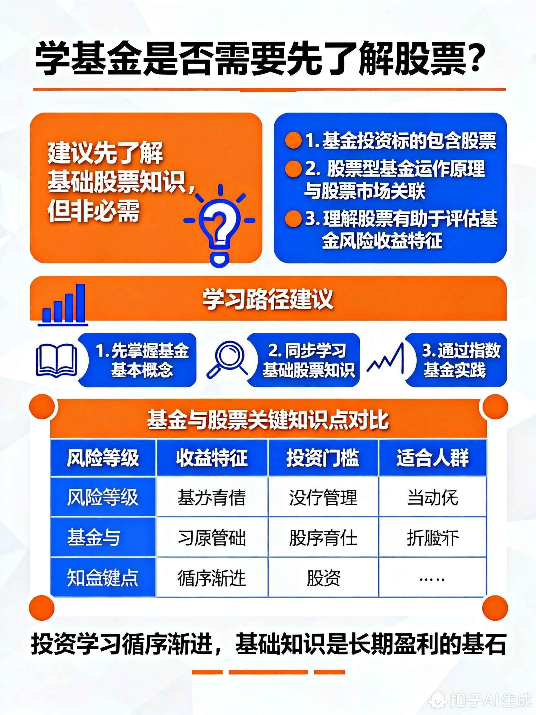 学基金要先了解股票吗?