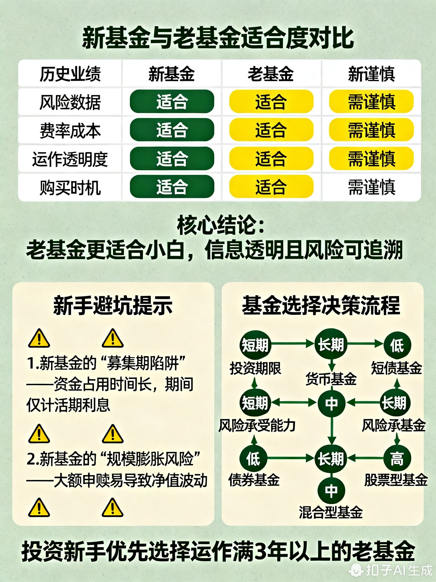 新基金和老基金哪个更适合小白?