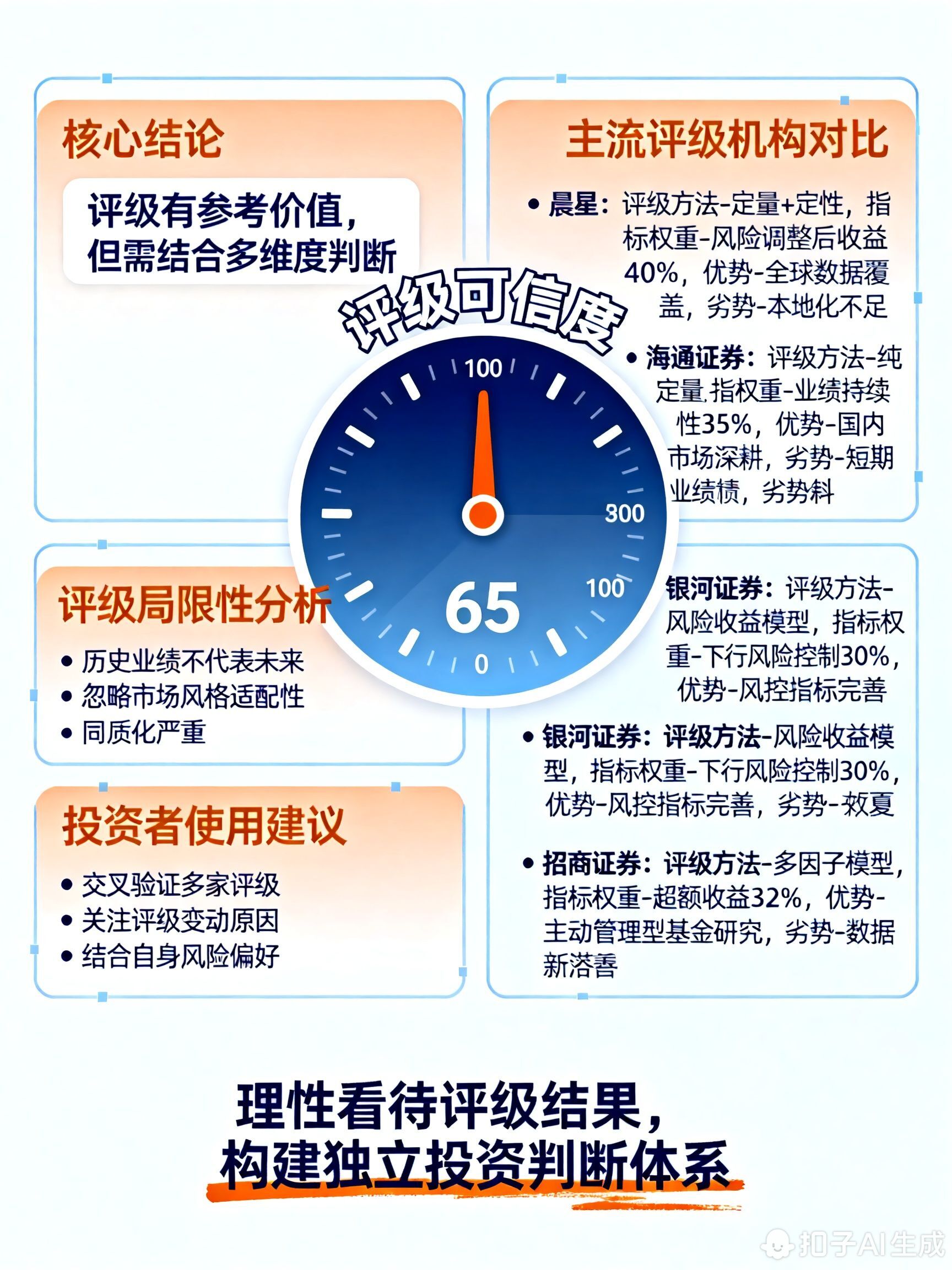 平台上的基金评级可信度高吗?