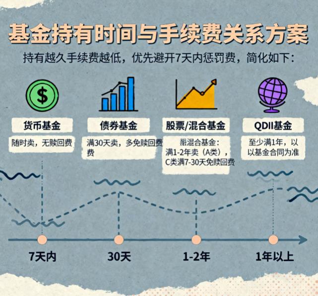 基金持有多久卖出最合适？能减少手续费的那种？