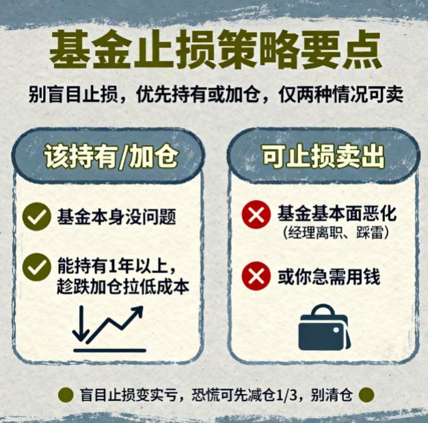 市场暴跌的时候基金亏了,要不要赶紧止损卖了?