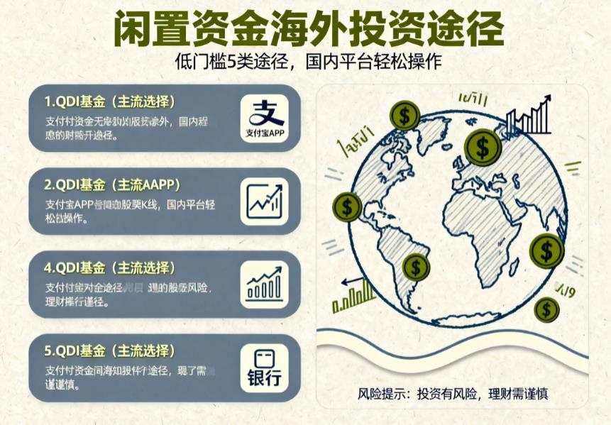 闲置资金投资海外资产,有哪些低门槛的途径?
