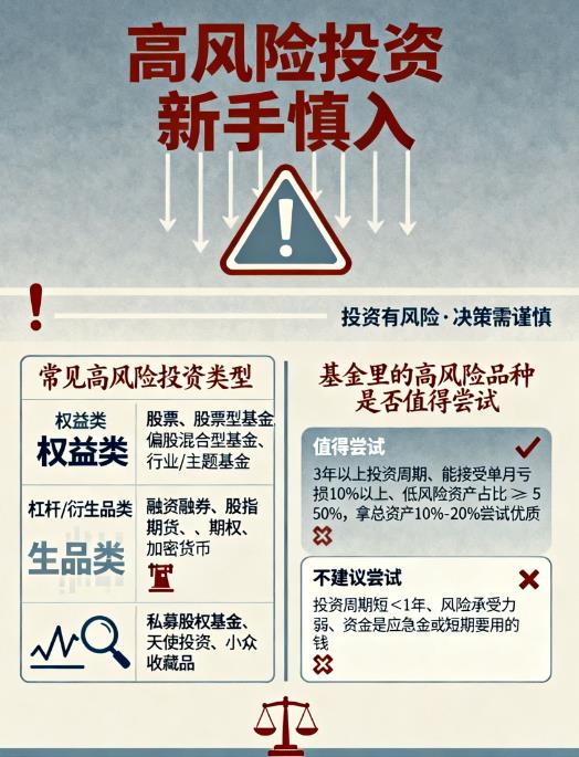 高风险投资有哪些？基金里高风险的值得尝试吗？