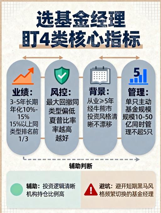 优秀基金经理怎么选?看哪些指标判断?