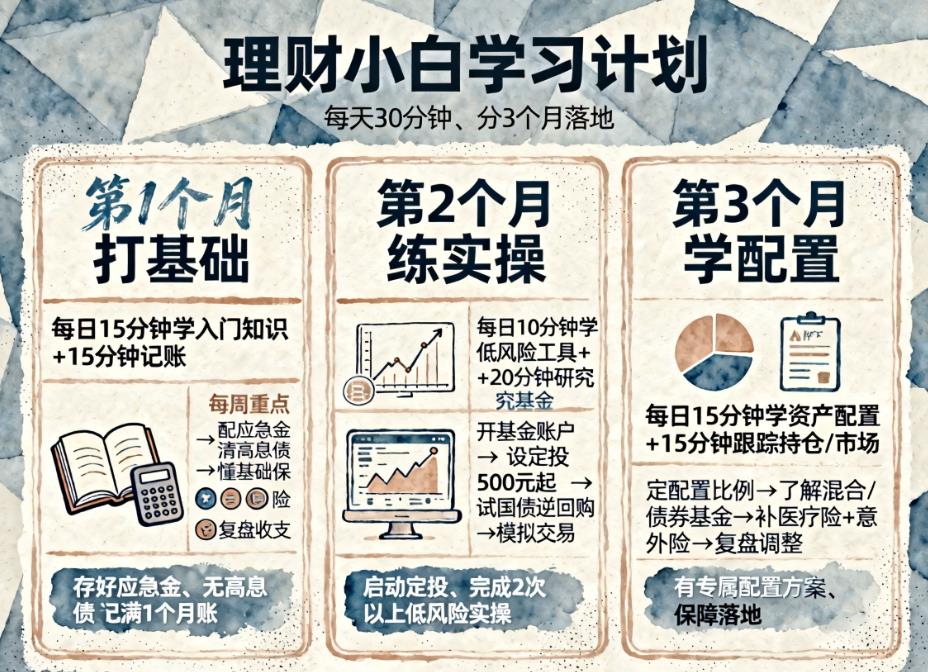 理财小白如何制定适合自己的学习计划？