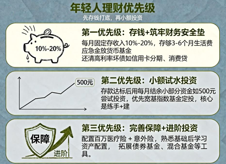 年轻人学理财的优先级是什么？先存钱还是先投资？