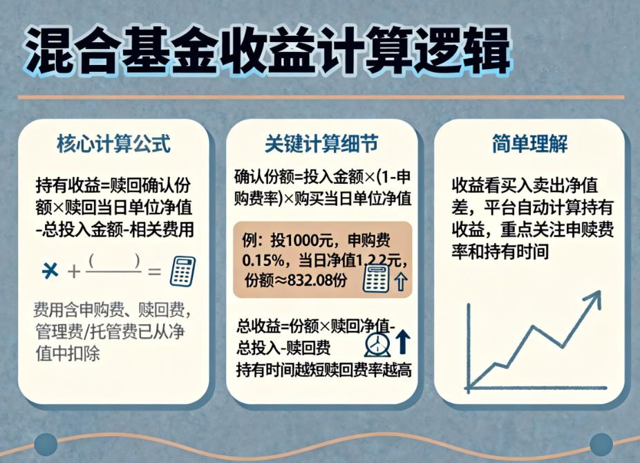 混合基金的收益是怎么计算的？
