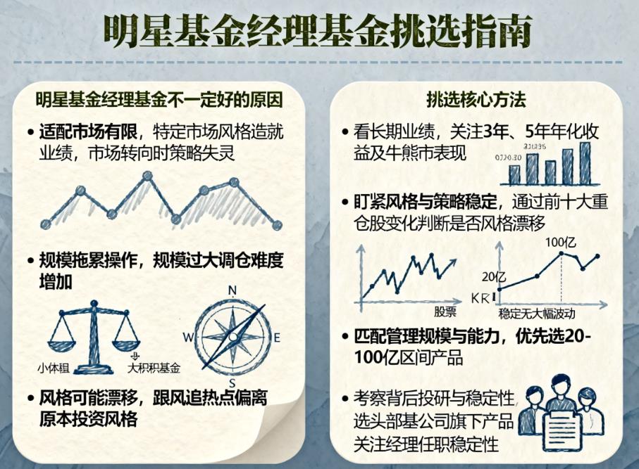 明星基金经理管理的基金一定好吗?怎么选?