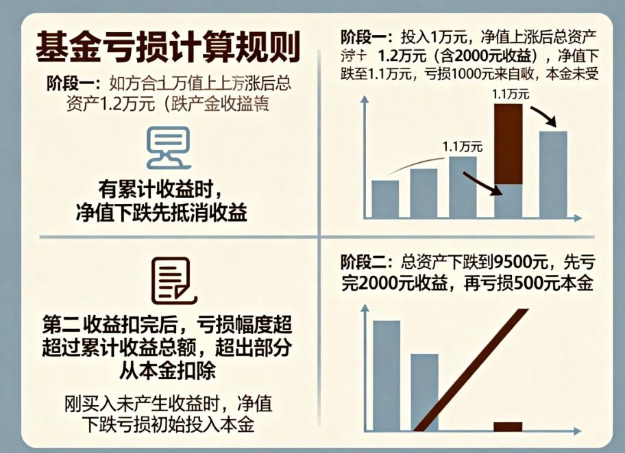 基金亏了是扣本金还是收益?