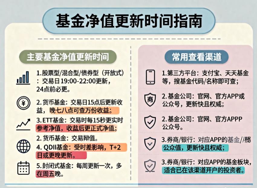 基金净值当天几点更新？在哪里查看？