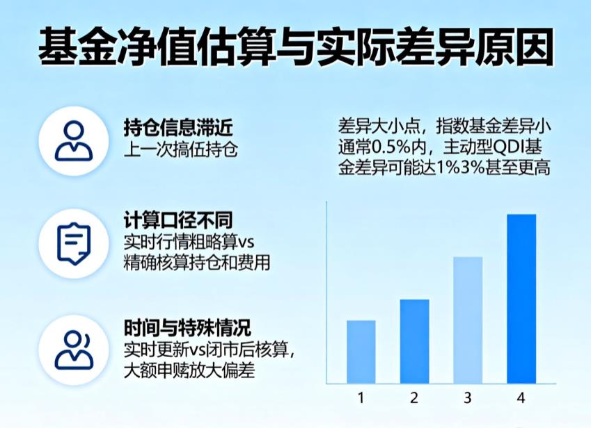 基金净值估算和实际净值为什么不一样？