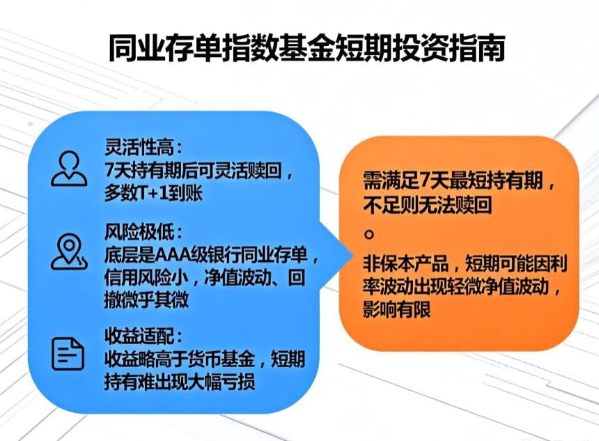 同业存单指数基金适合短期持有吗?