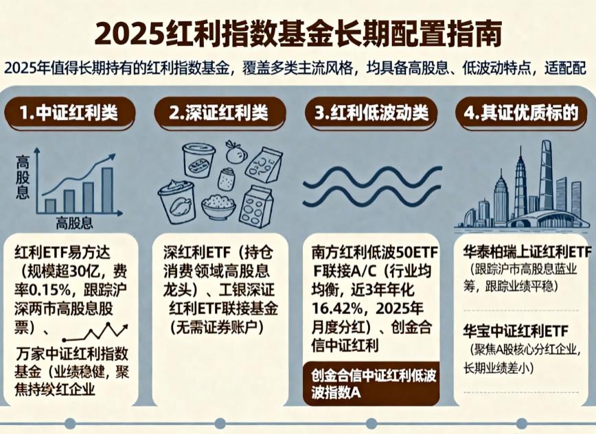 2025年值得长期持有的红利指数基金有哪些？