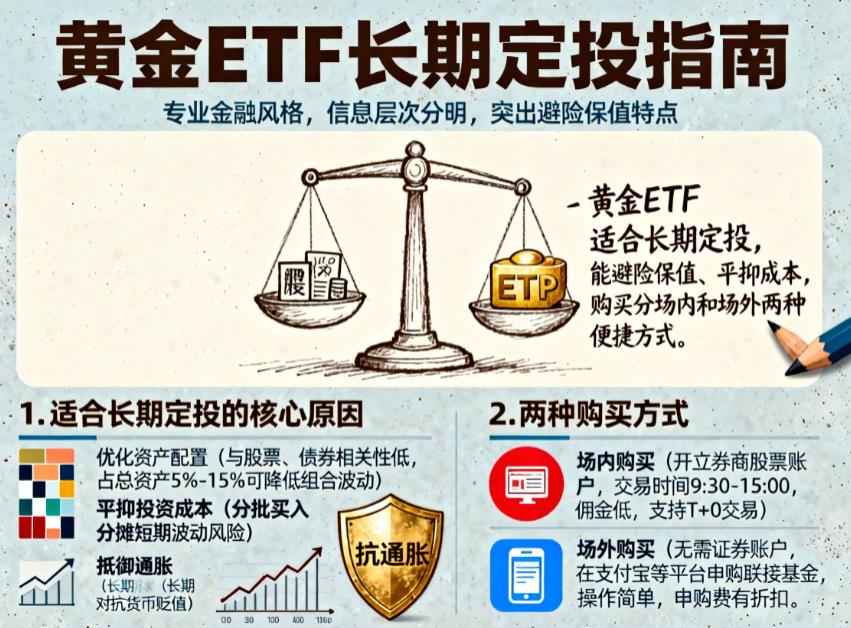 黄金ETF适合长期定投吗？怎么买？