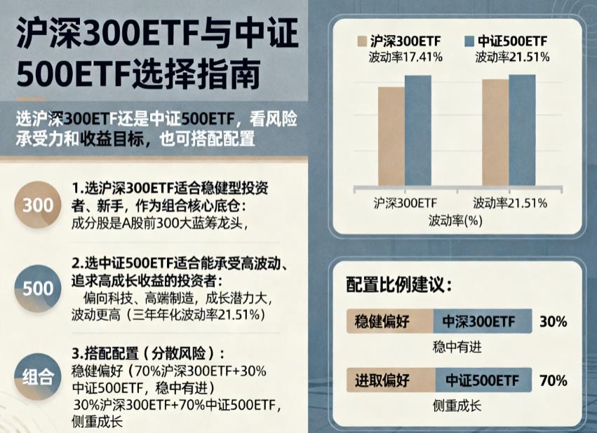 沪深300ETF和中证500ETF该怎么选？