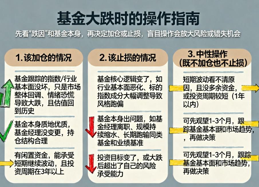 基金大跌的时候该加仓还是止损？