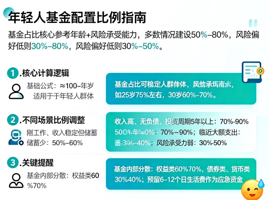 年轻人资产配置中，基金该占多少比例？