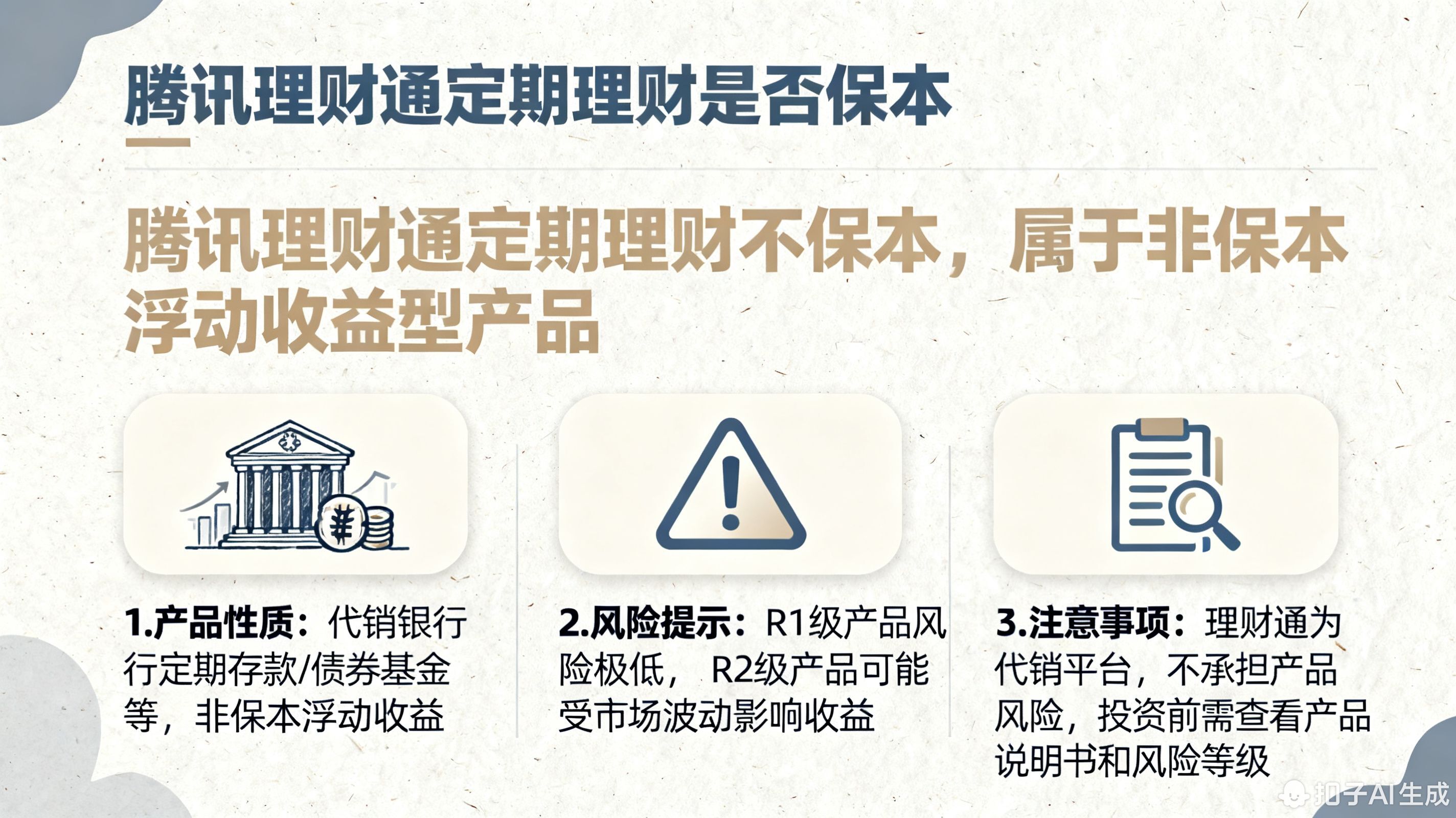 腾讯理财通的定期理财是保本的吗?