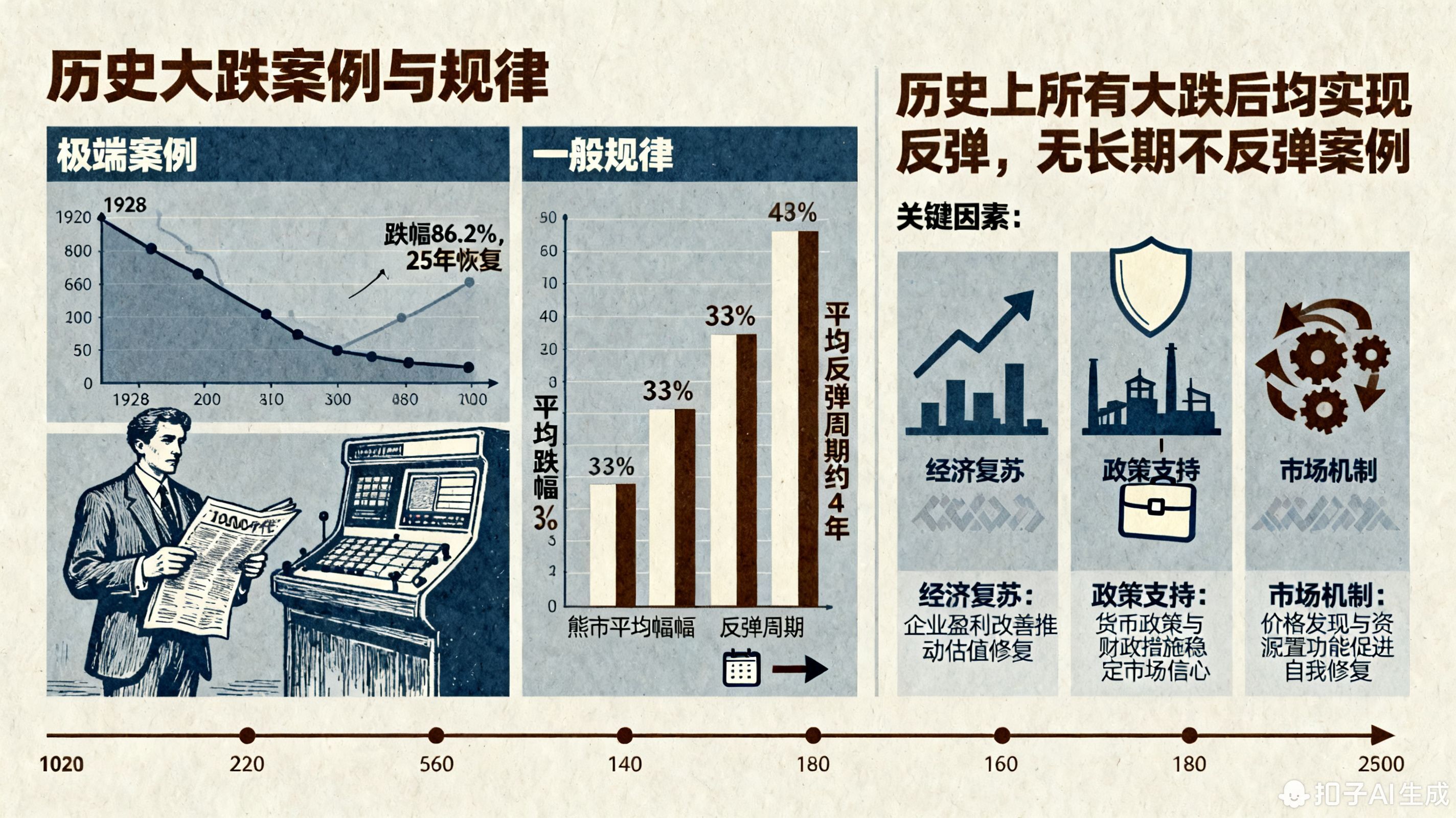 标普500指数大跌后,有没有一直不反弹的情况?