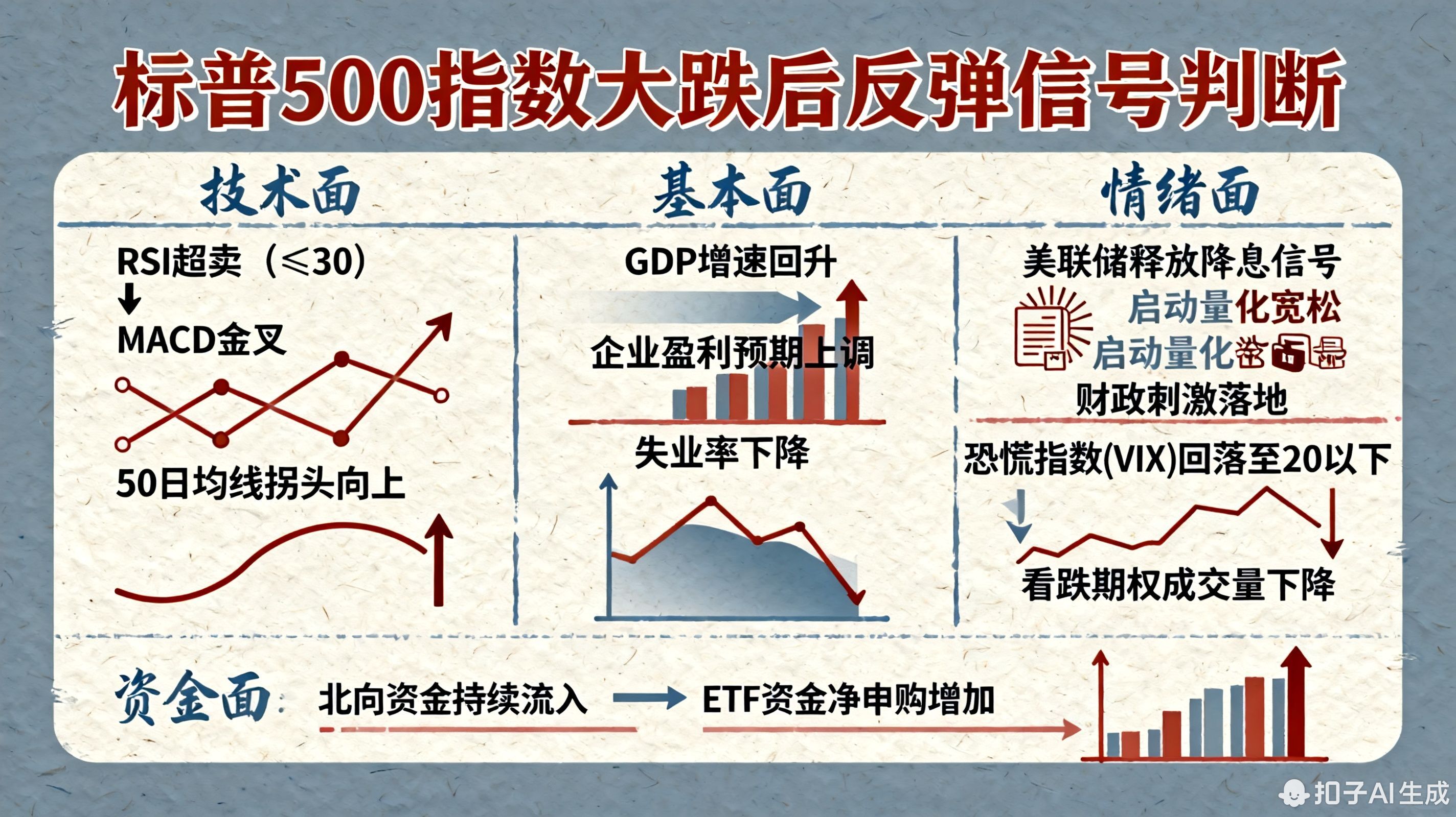 如何判断标普500指数大跌后是否即将反弹?