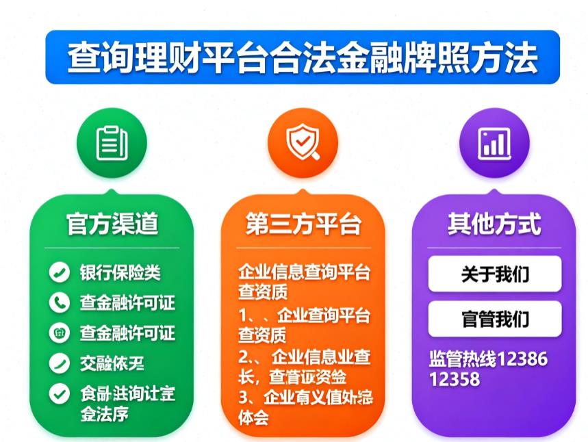 如何查询理财平台是否有合法金融牌照？