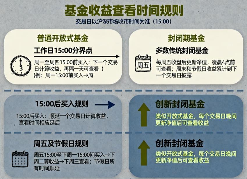 微信理财通买基金多久能看到收益？