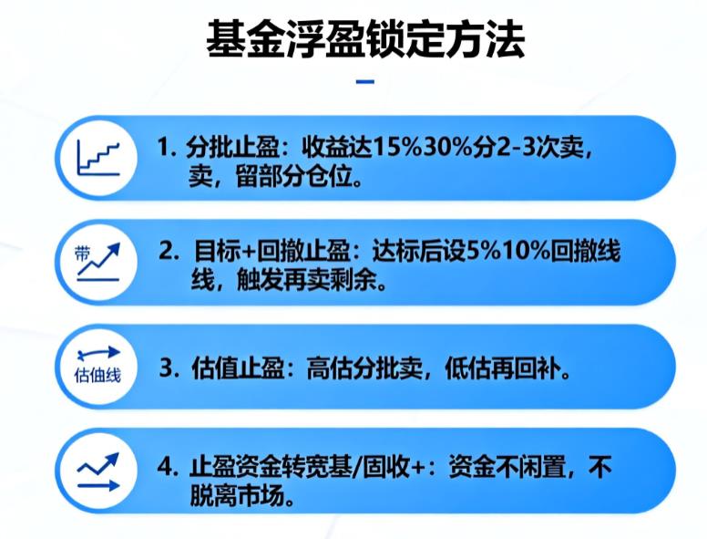 基金浮盈怕回调,怎么锁定收益又不踏空?
