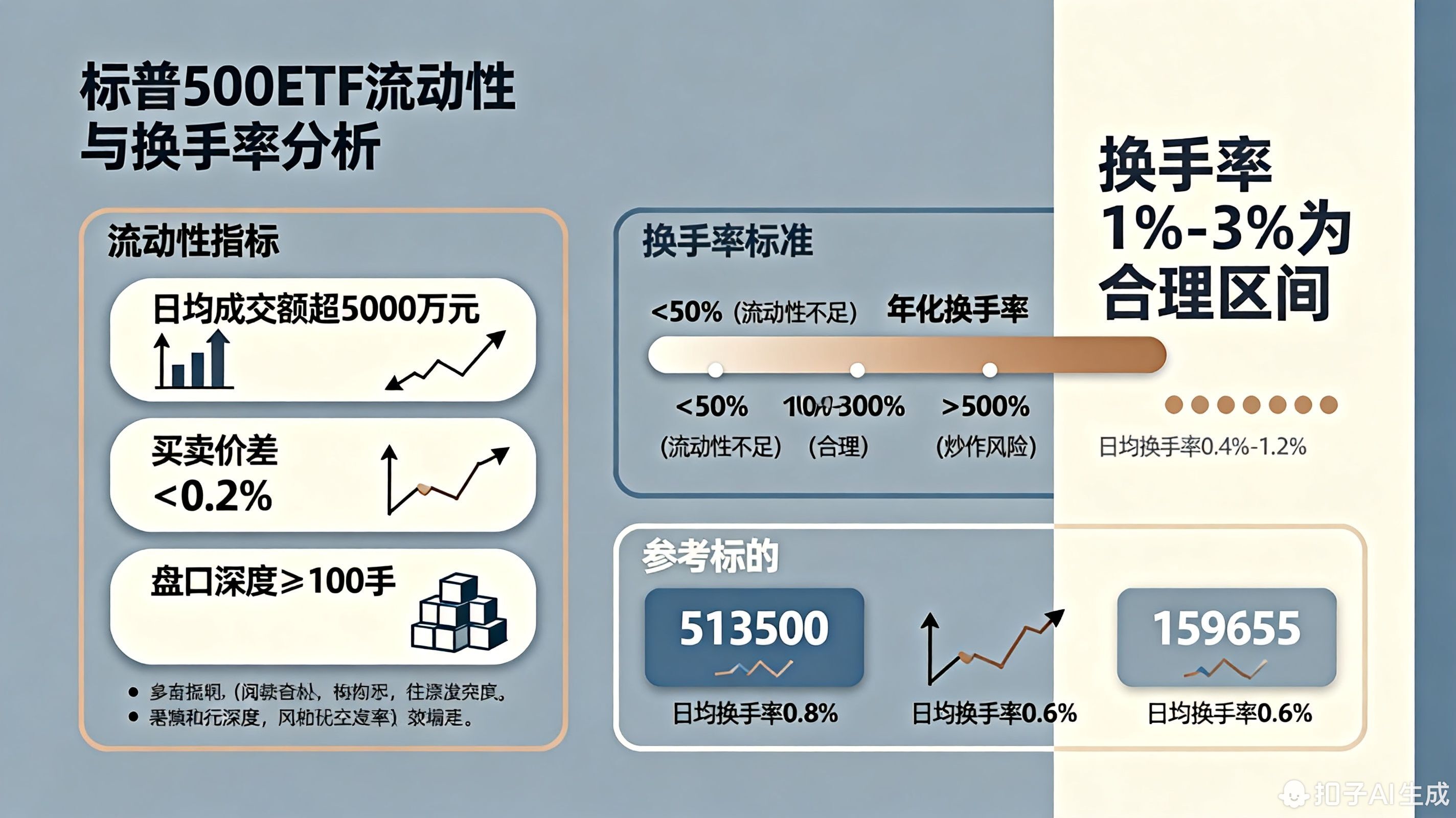 标普500ETF的流动性怎么看,换手率多少合适?