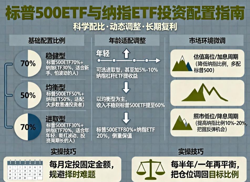 标普500和纳指ETF，怎么搭配配置合理？
