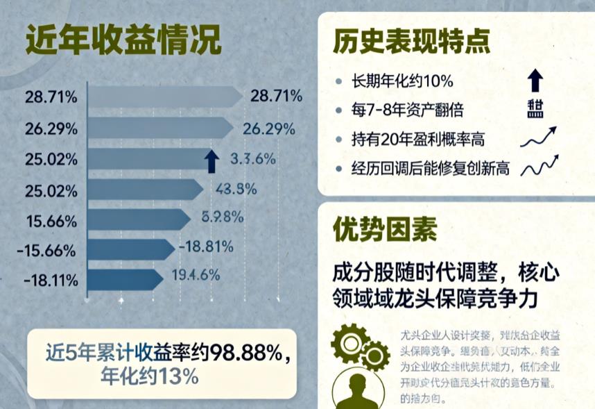 标普500指数基金近5年收益率？历史表现？