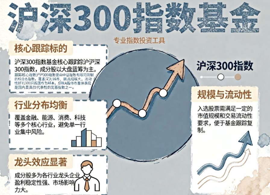 沪深300指数基金跟踪哪个指数？成分股特点？