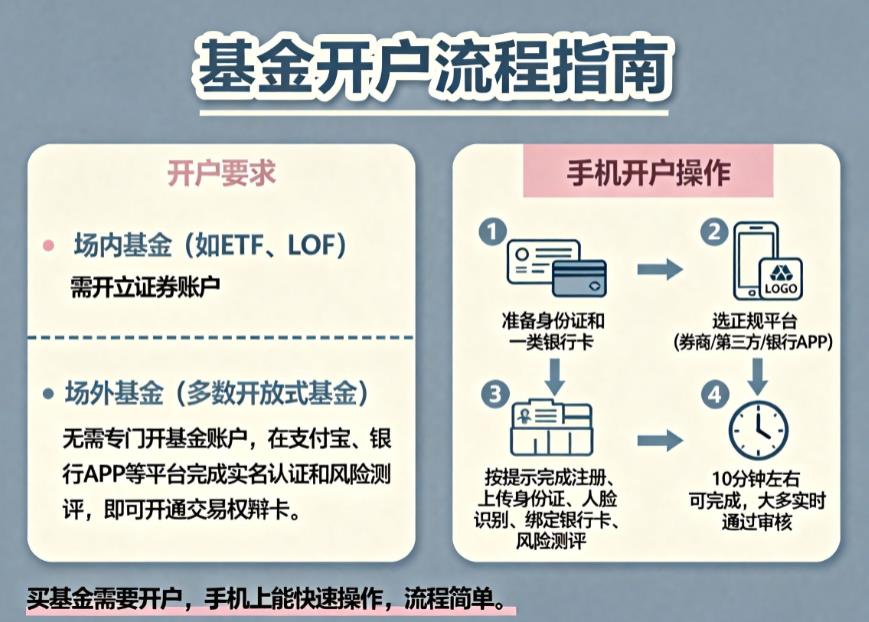买基金需要开户吗？手机上能操作开户吗？