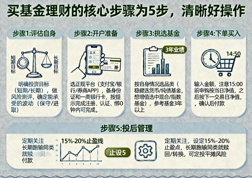 怎样买基金理财？具体有哪些步骤？