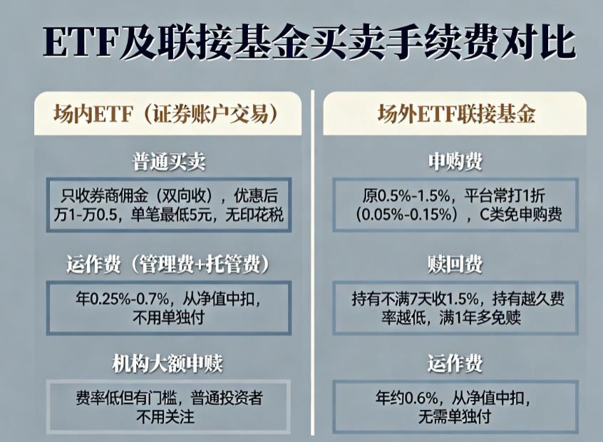 ETF买入卖出要手续费吗？费率是多少？