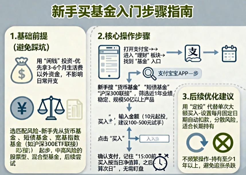 新手购买基金具体怎么操作？从哪入手比较好？