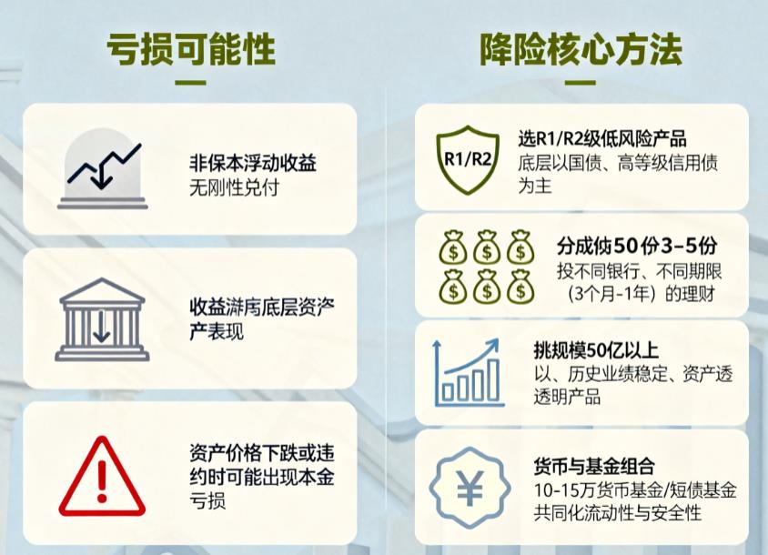 50万买银行理财会亏损吗？怎么降低投资风险？