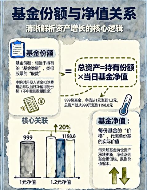 基金份额是什么意思?和基金净值有什么关联?