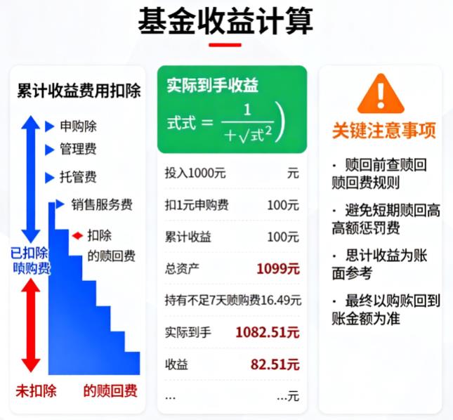 基金累计收益包含手续费吗？实际到手能有多少收益？