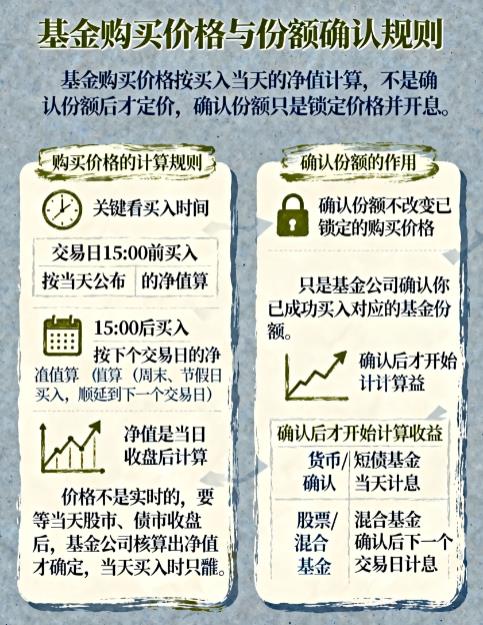 基金购买的价格什么时候算?是确认份额后才定价吗?
