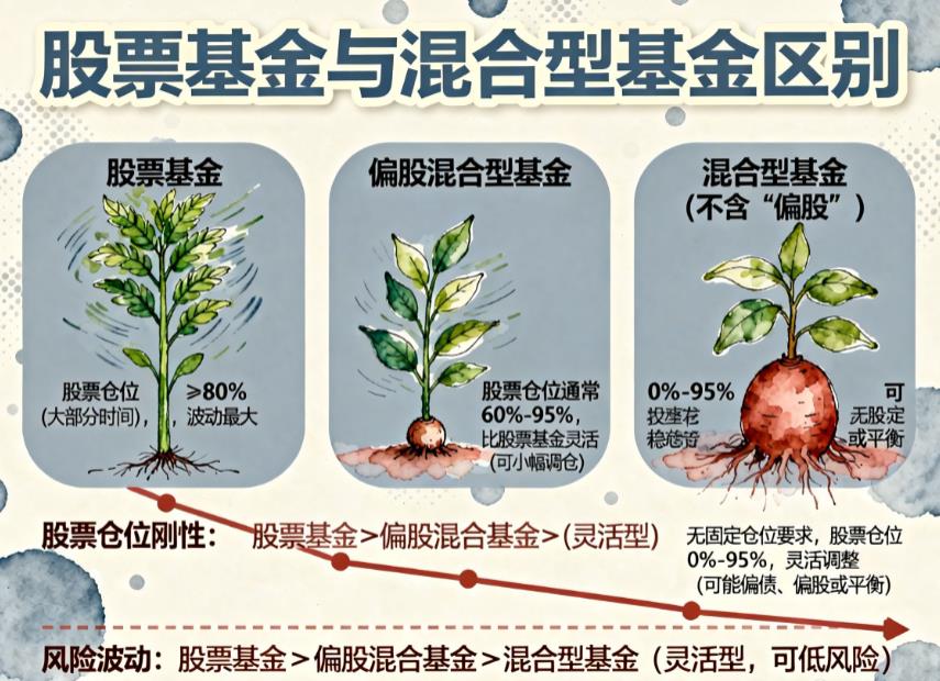 偏股基金、混合型基金和股票基金,股票仓位有啥要求?