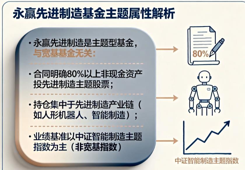 永赢先进制造是主题型基金还是和宽基相关的基金？