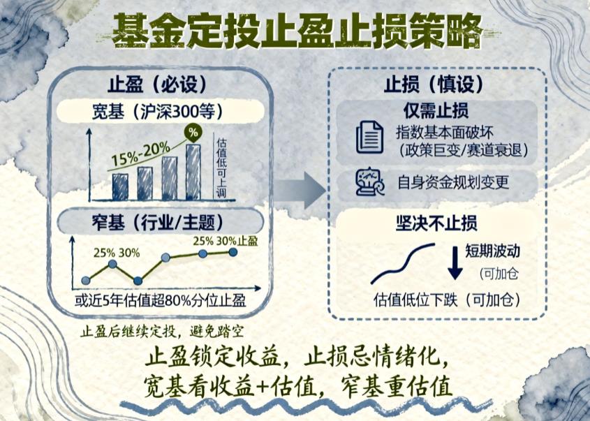 定投指数基金，止盈和止损点咋设置？