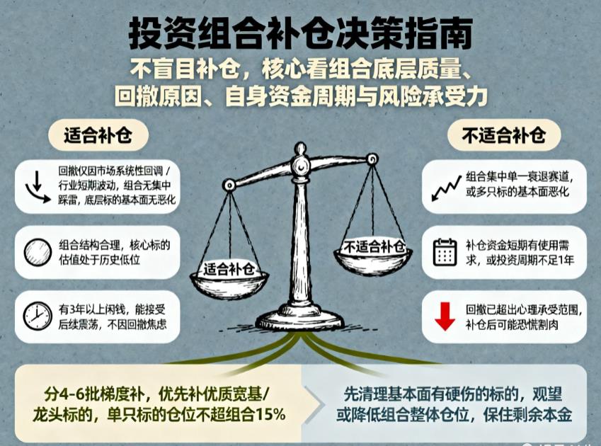 投资组合回撤这么大，能补仓吗？