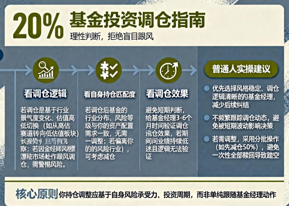 基金经理调仓后，咱们投资者需要跟着调整持仓吗？