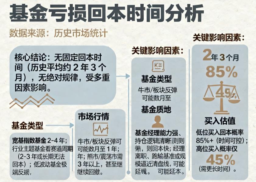 基金亏了30%，得多久才能涨回来？有规律吗？