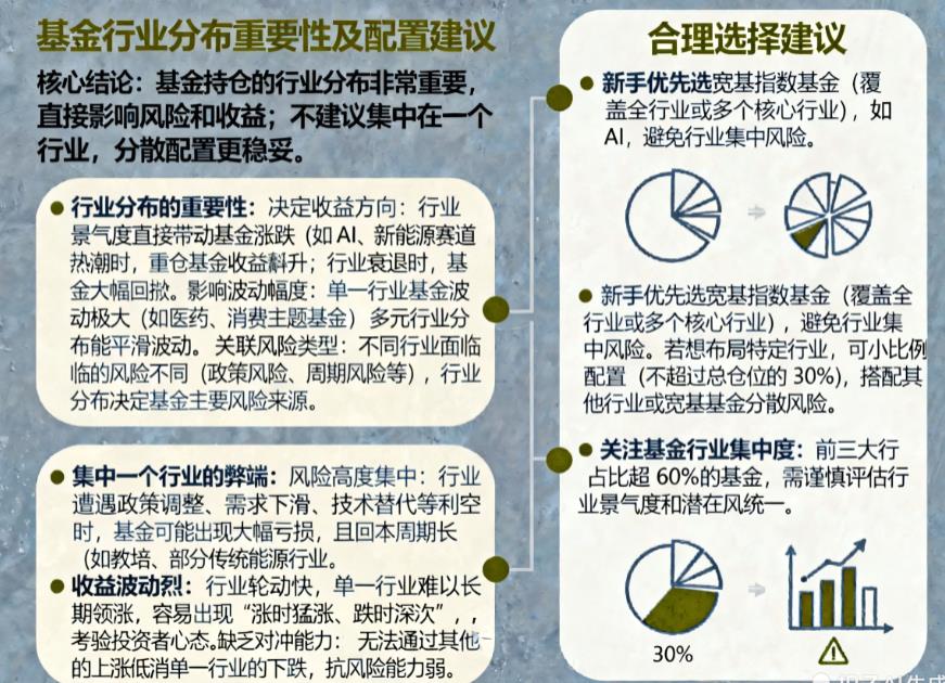 基金持仓里的行业分布重要吗？都集中在一个行业好吗？