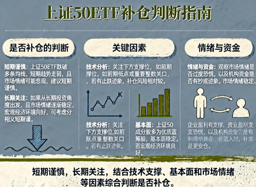 上证50ETF跌破多条均线,大跌后值得补仓吗?