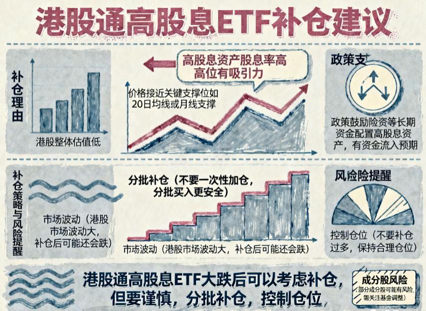 港股通高股息ETF持续下跌，大跌后能补仓吗？