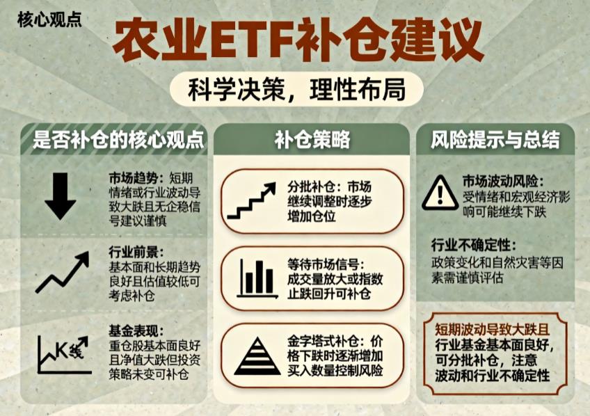 农业ETF表现分化走低，大跌后值得补仓吗？