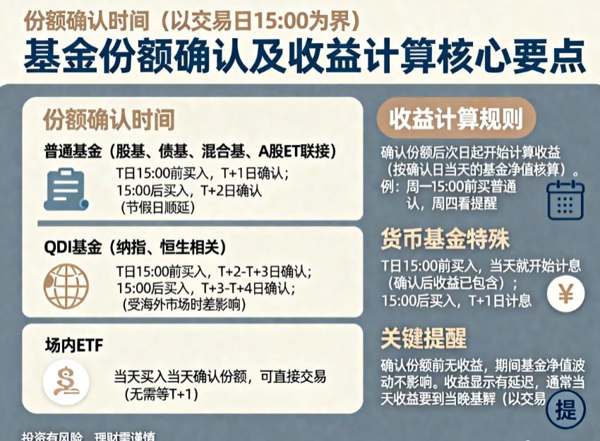 基金买入后多久确认份额?确认后就有收益吗?